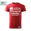 Születésnapi horgász póló piros
