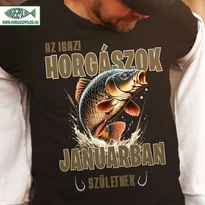 Az igazi horgászok Születésnap póló