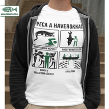 Peca a haverokkal horgász póló