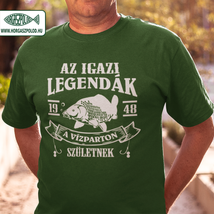 Az igazi legendák évszámos horgász póló