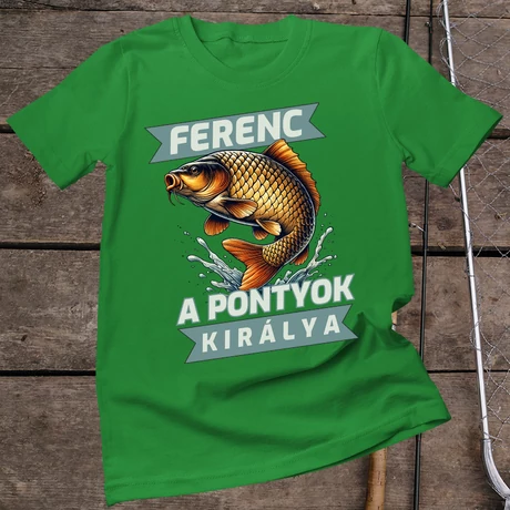 fűzöld-pontyos-póló